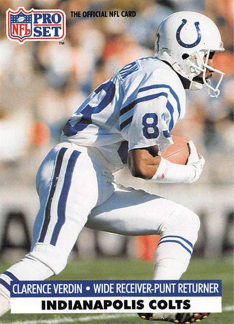 Amazon.com: 1991 Pro Set Football #179 Clarence Verdin